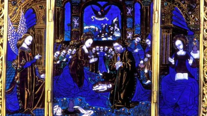 émaux sur cuivre, renaissance, triptyque, limoges